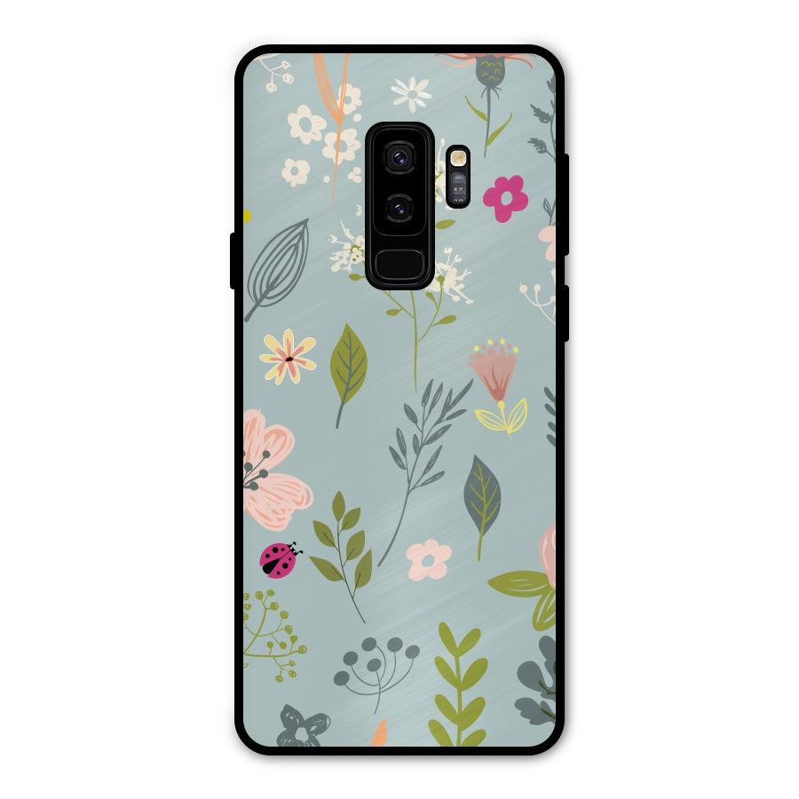 Flawless Flowers Metal Back Case for Galaxy S9 Plus
