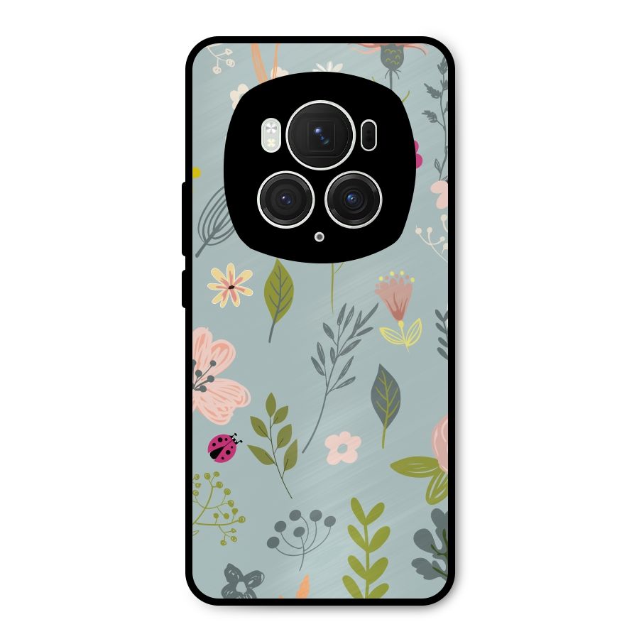 Flawless Flowers Metal Back Case for Honor Magic6 Pro
