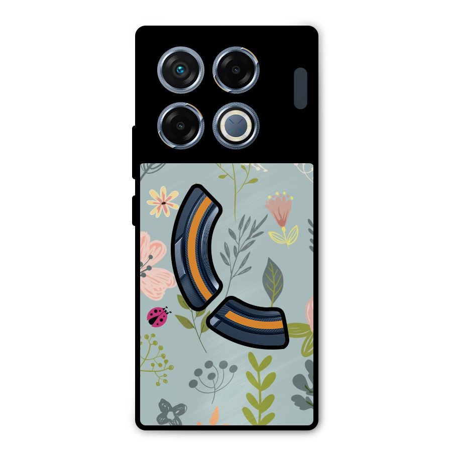 Flawless Flowers Metal Back Case for Infinix GT 20 Pro