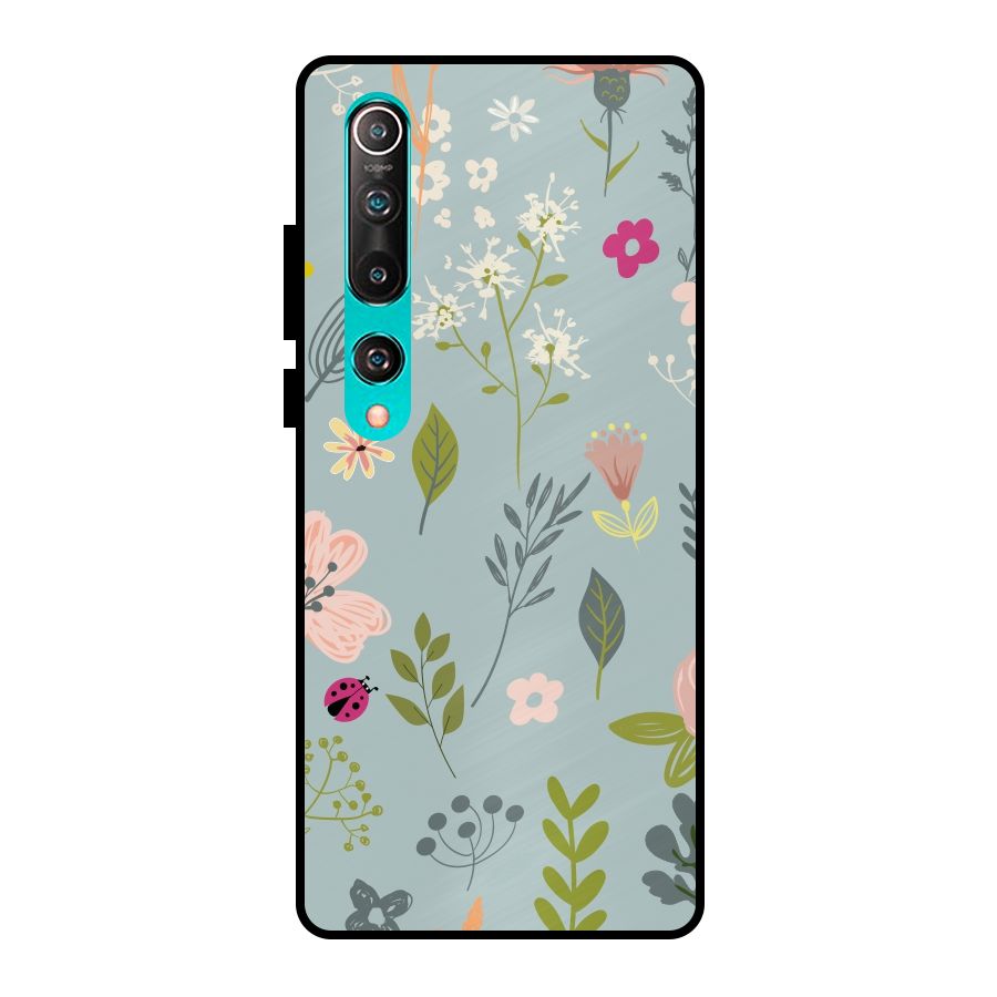 Flawless Flowers Metal Back Case for Mi 10