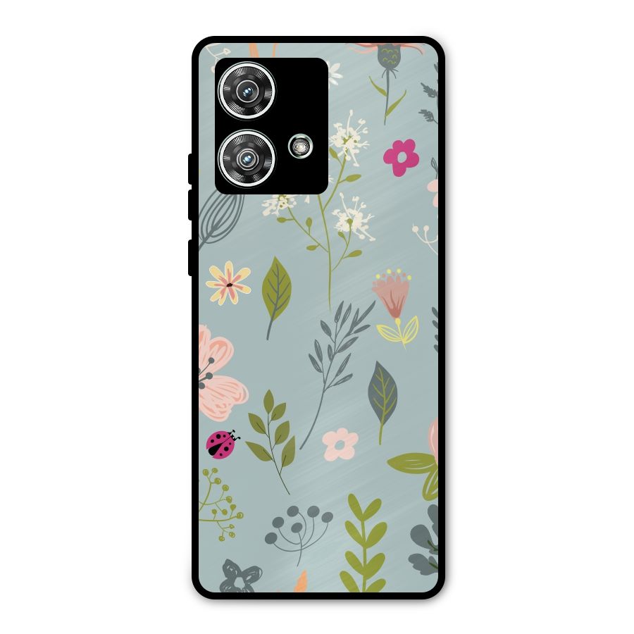 Flawless Flowers Metal Back Case for Motorola Edge 40 Neo