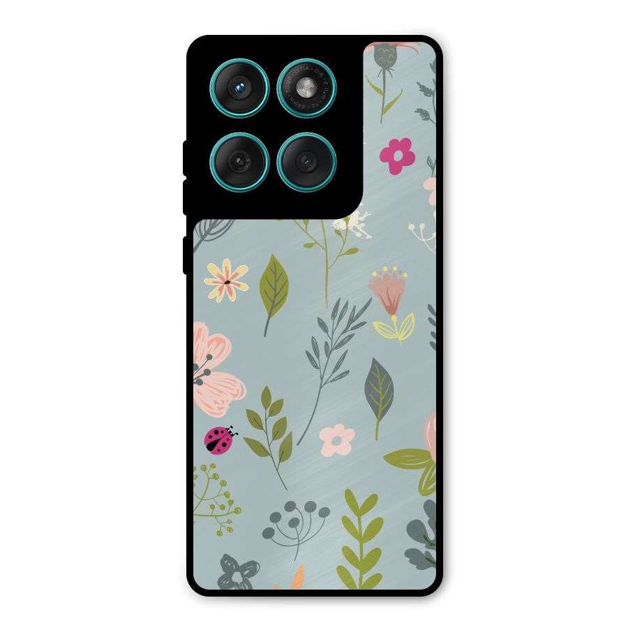 Flawless Flowers Metal Back Case for Motorola Edge 60