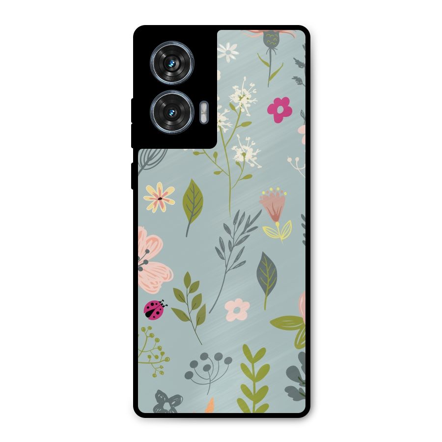 Flawless Flowers Metal Back Case for Motorola G96