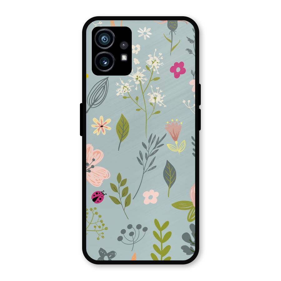 Flawless Flowers Metal Back Case for Nothing Phone 1