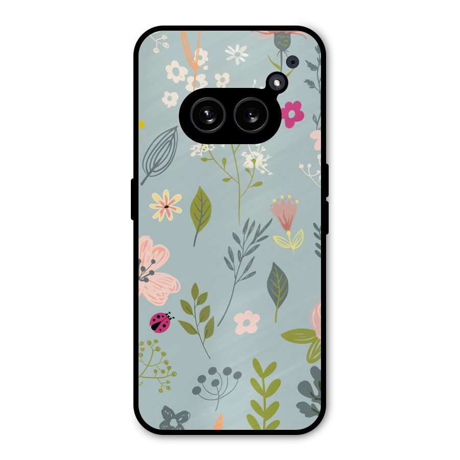 Flawless Flowers Metal Back Case for Nothing Phone 2a Plus