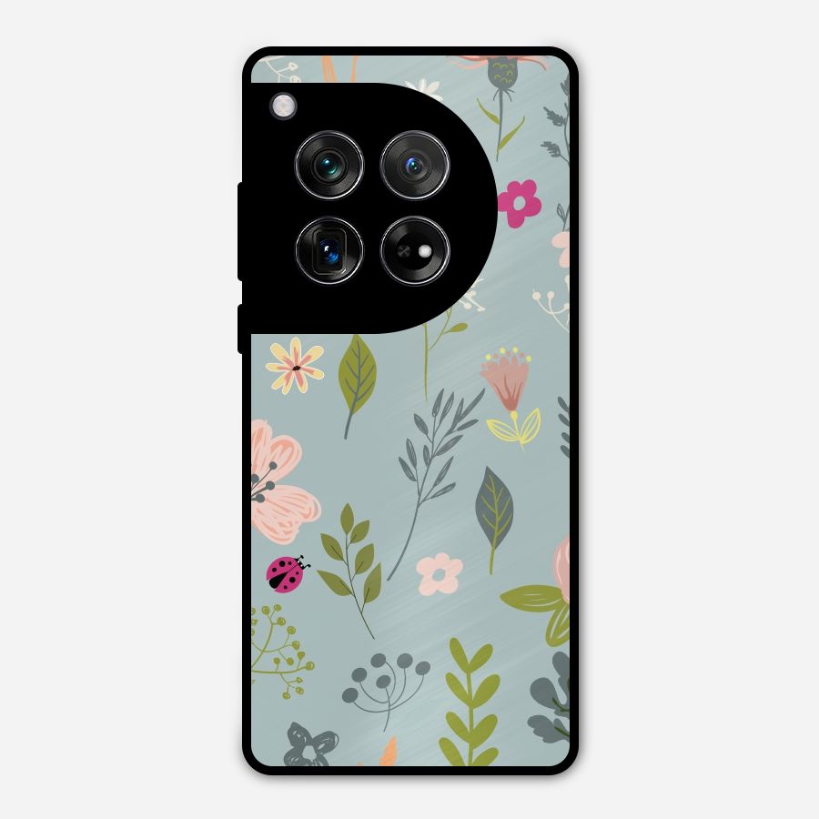 Flawless Flowers Metal Back Case for OnePlus 12