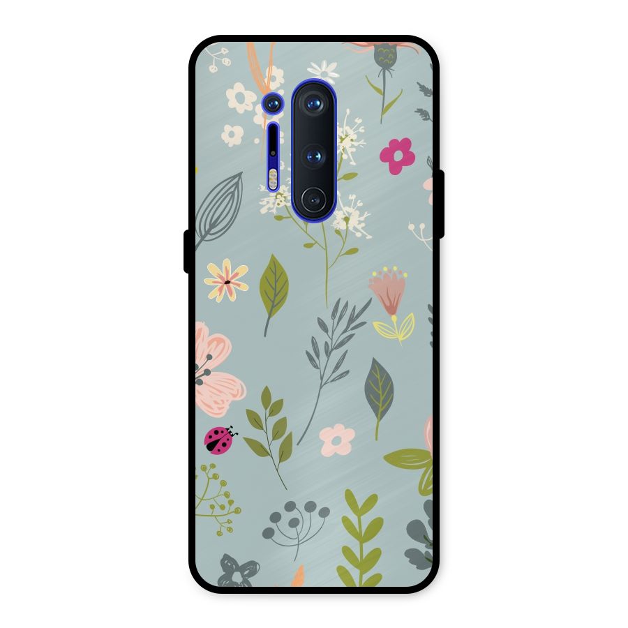 Flawless Flowers Metal Back Case for OnePlus 8 Pro