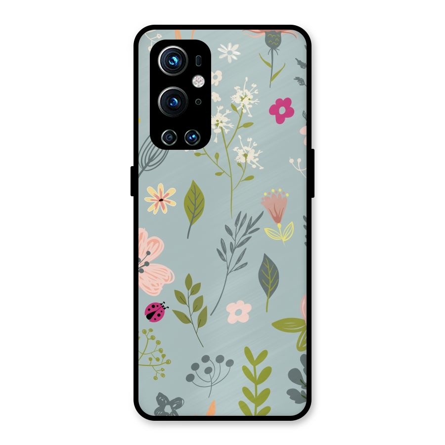 Flawless Flowers Metal Back Case for OnePlus 9 Pro