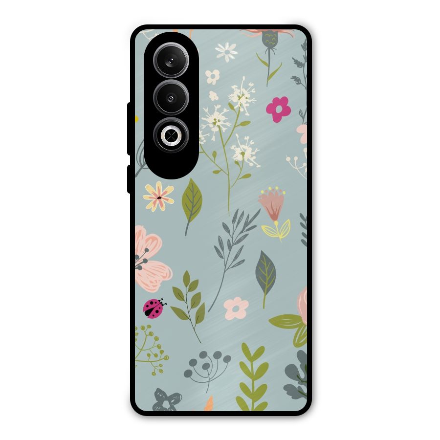 Flawless Flowers Metal Back Case for OnePlus Nord CE4