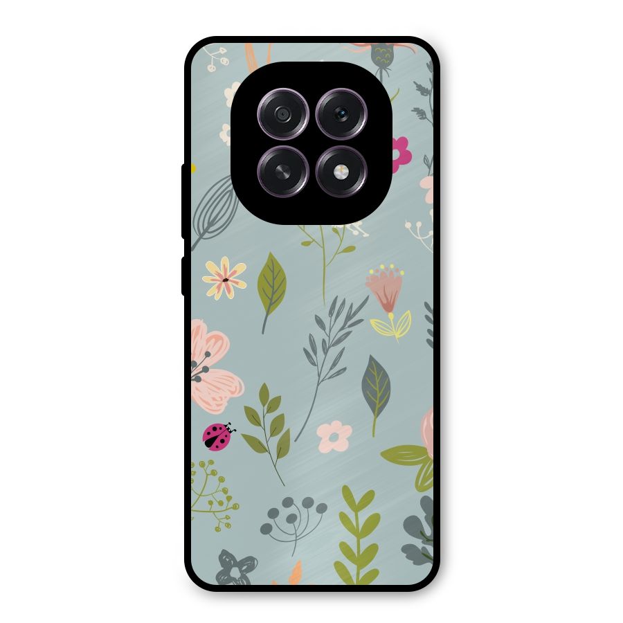 Flawless Flowers Metal Back Case for Oppo F29