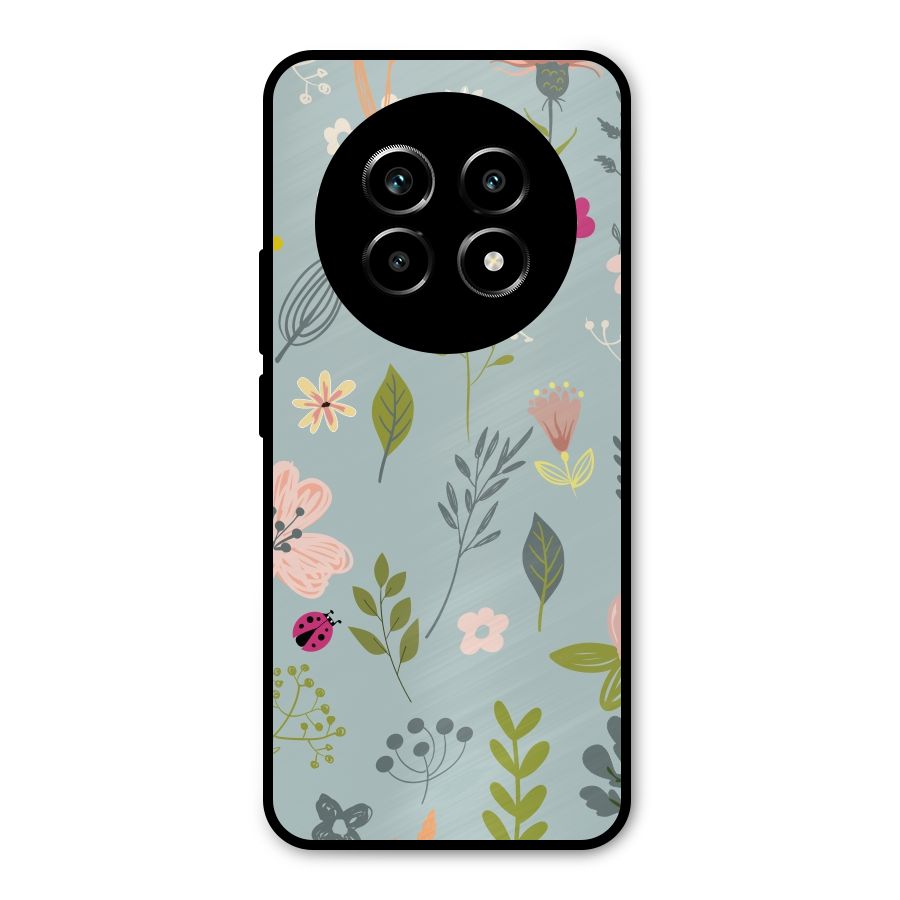 Flawless Flowers Metal Back Case for Realme 14 Pro Lite