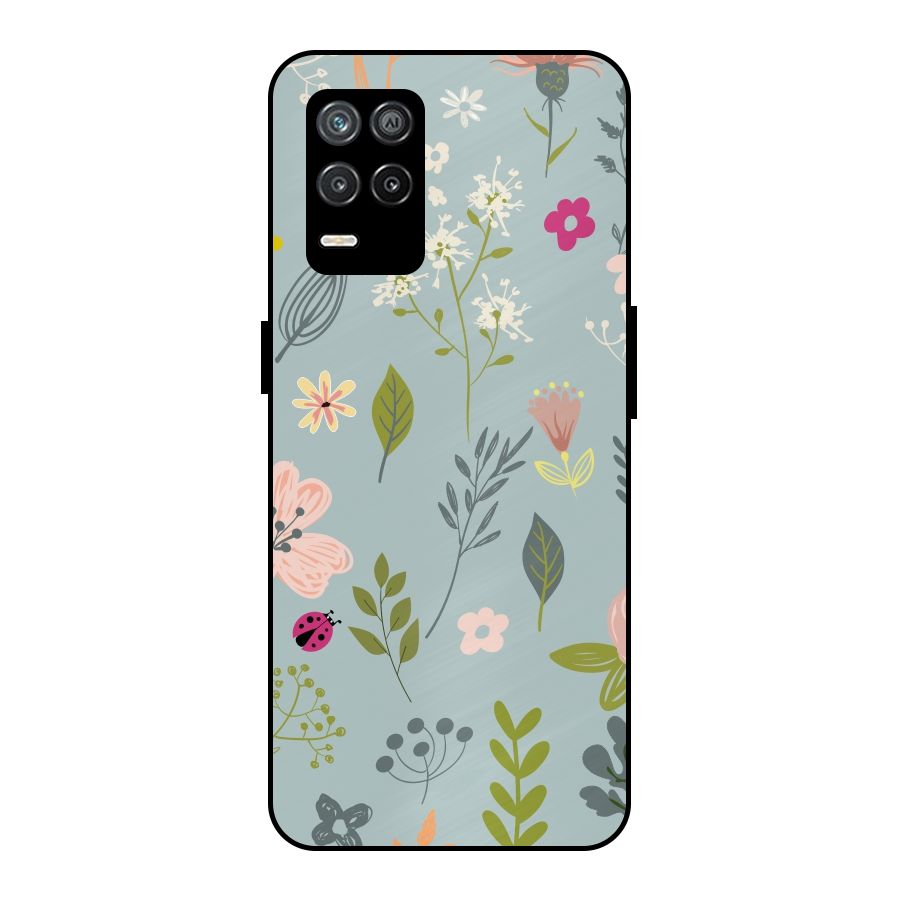 Flawless Flowers Metal Back Case for Realme 9 5G
