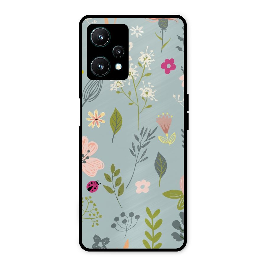 Flawless Flowers Metal Back Case for Realme 9 Pro 5G