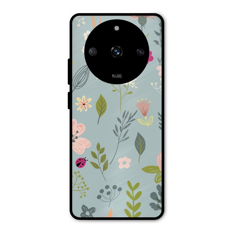 Flawless Flowers Metal Back Case for Realme Narzo 60 5G