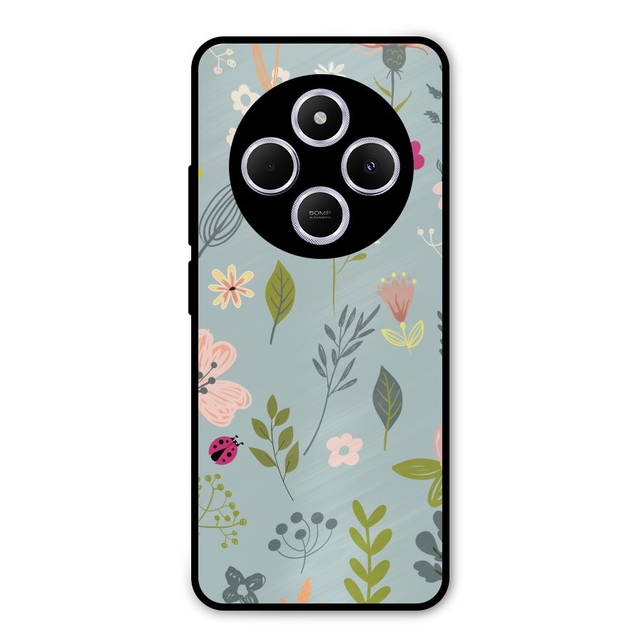 Flawless Flowers Metal Back Case for Redmi A4