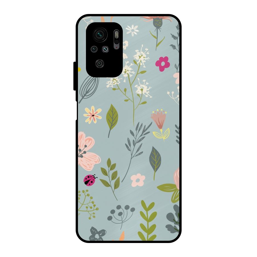 Flawless Flowers Metal Back Case for Redmi Note 11 SE
