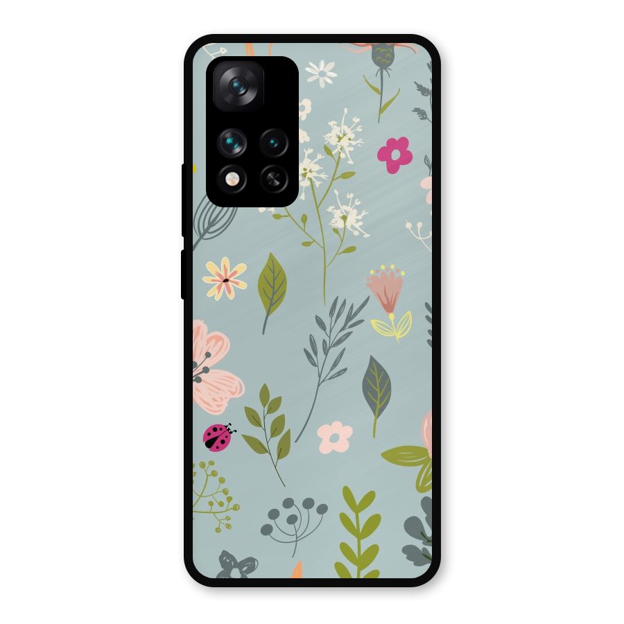 Flawless Flowers Metal Back Case for Xiaomi 11i 5G