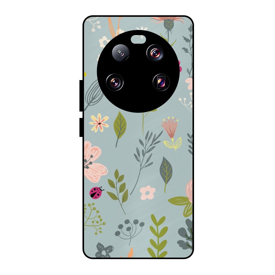 Flawless Flowers Metal Back Case for Xiaomi 13 Ultra