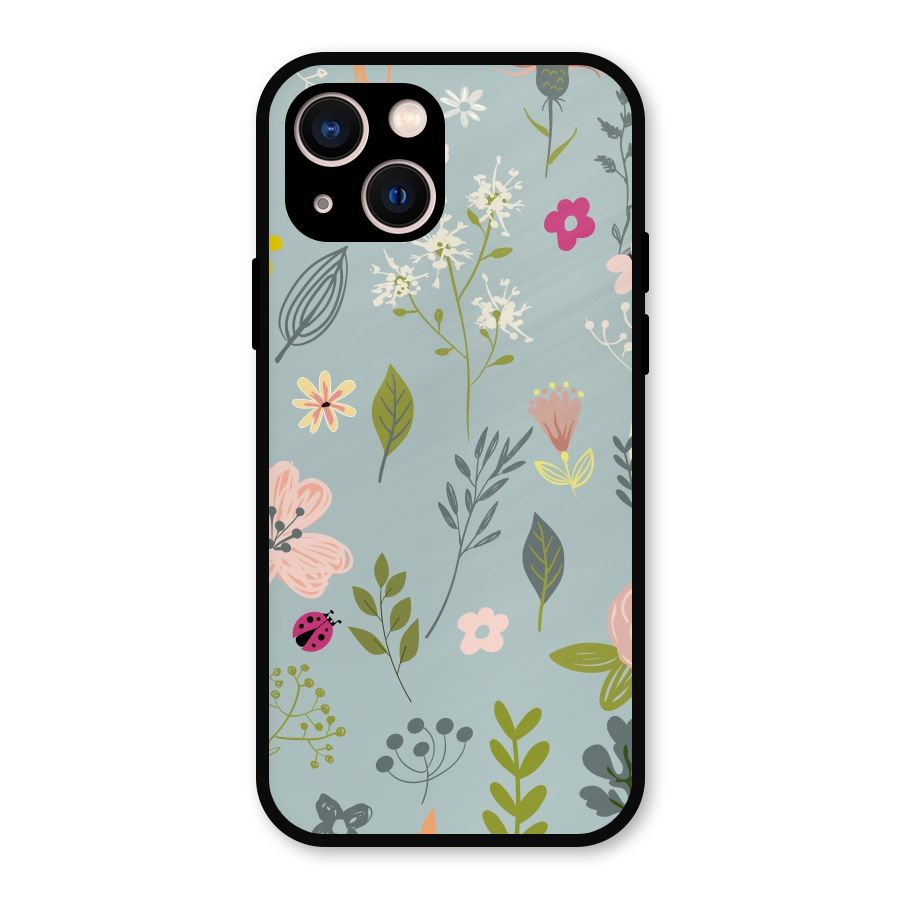 Flawless Flowers Metal Back Case for iPhone 13