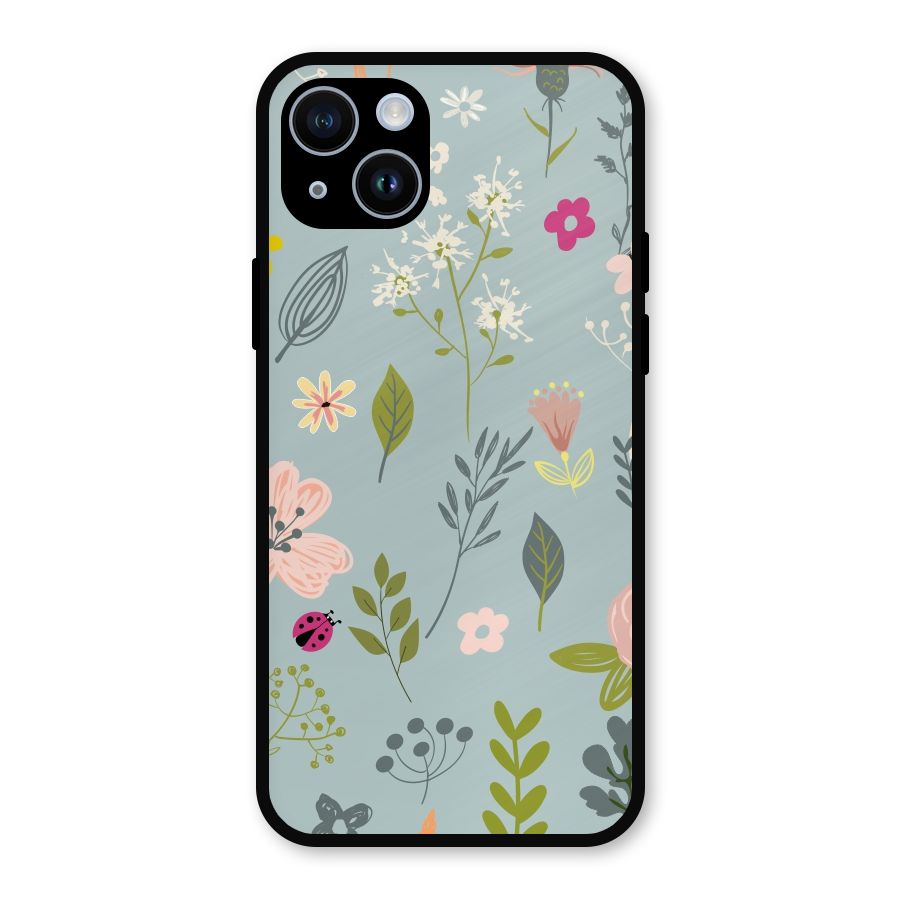 Flawless Flowers Metal Back Case for iPhone 14