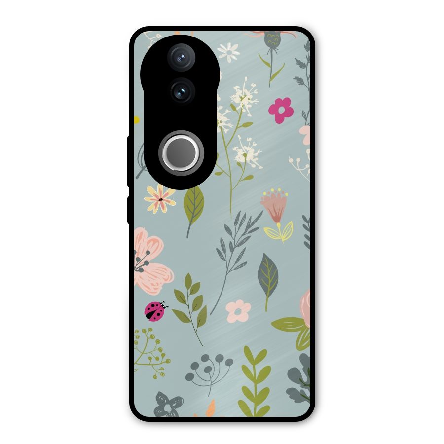 Flawless Flowers Metal Back Case for iQOO Z10R