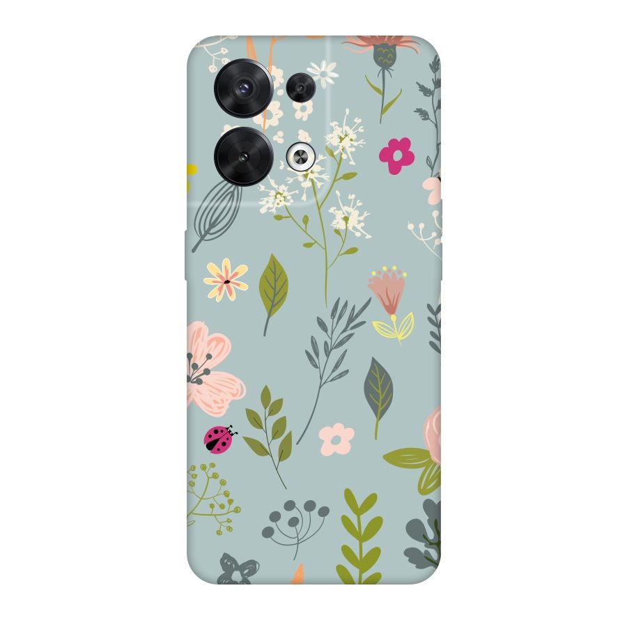 Flawless Flowers Original Polycarbonate Back Case for Oppo Reno8 5G