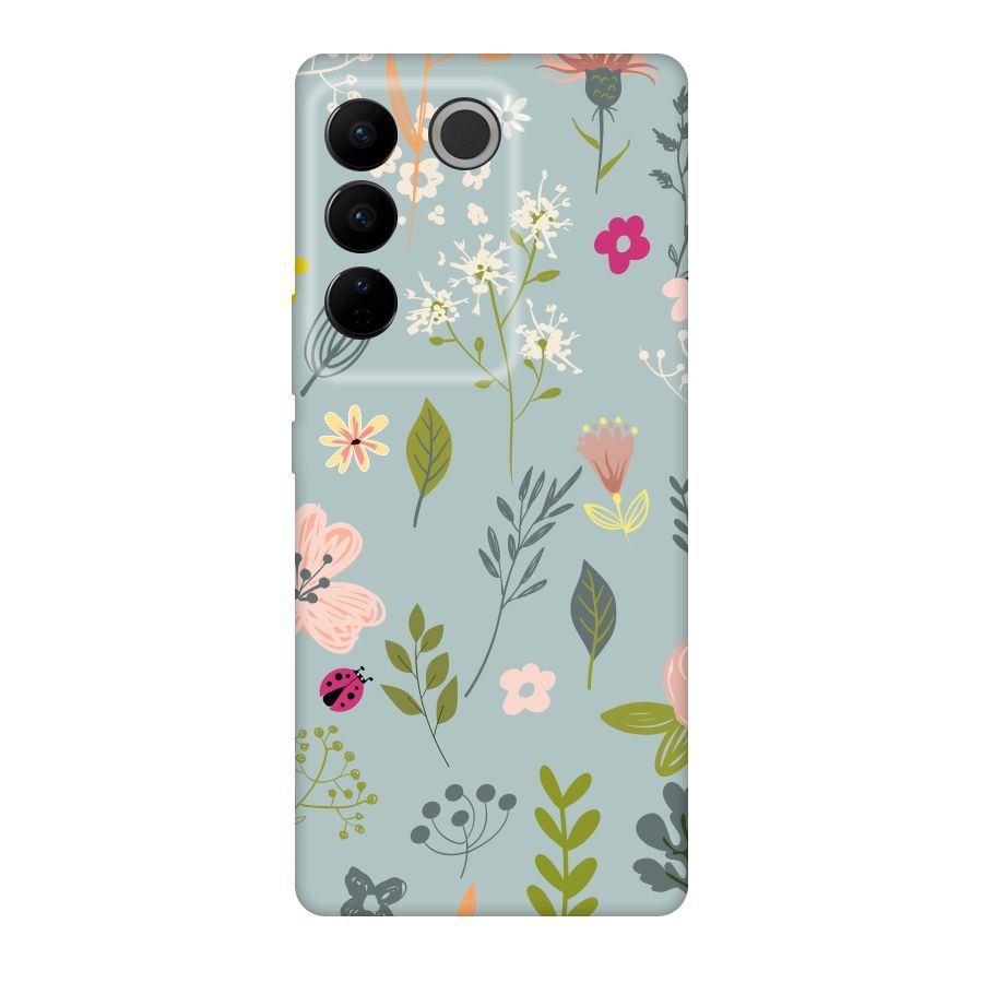 Flawless Flowers Original Polycarbonate Back Case for Vivo V27