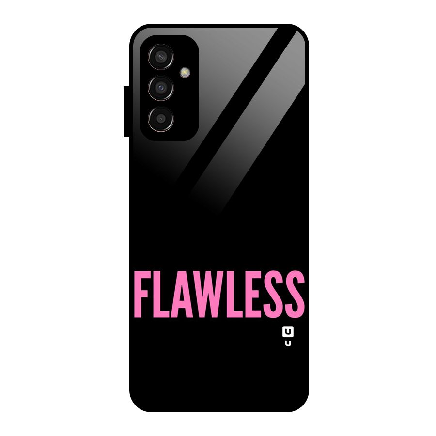Flawless Pink Design Glass Back Case for Galaxy F13