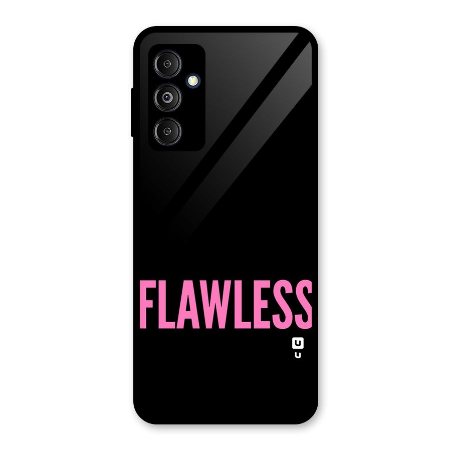 Flawless Pink Design Glass Back Case for Galaxy M14 5G