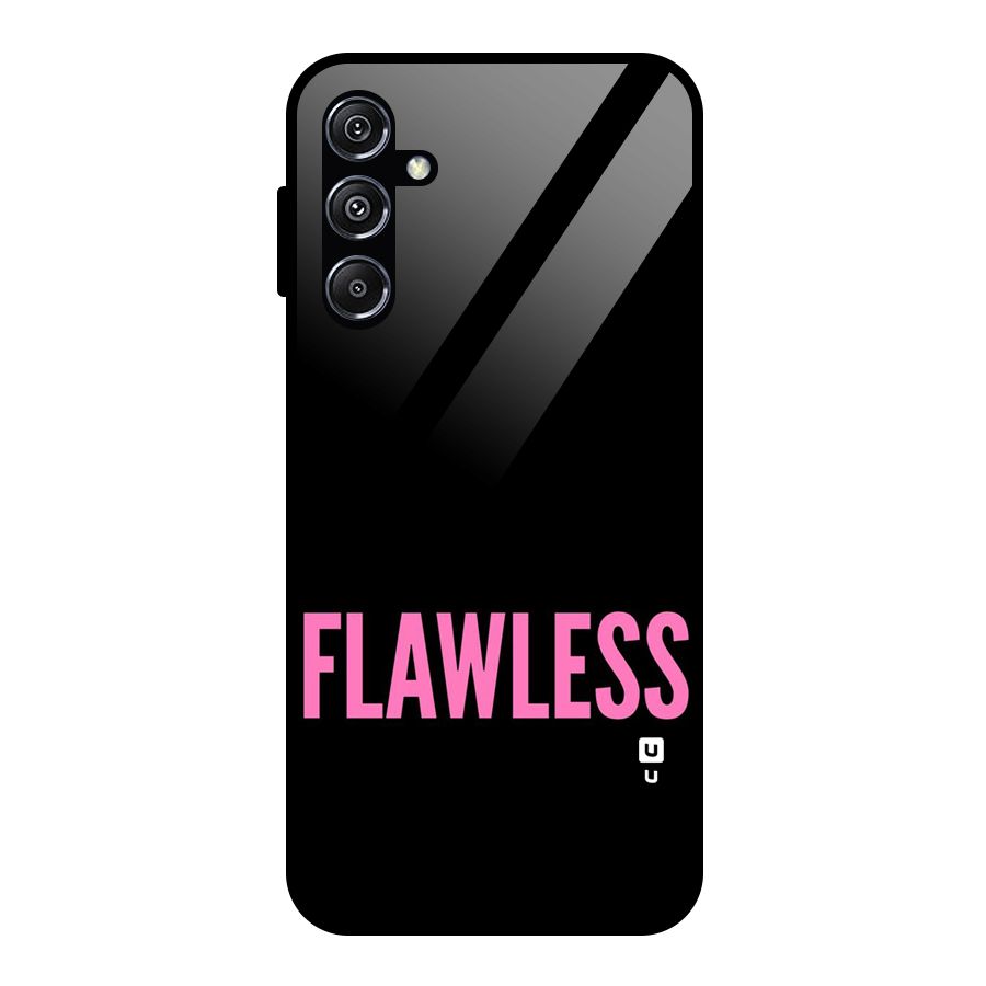 Flawless Pink Design Glass Back Case for Galaxy M34 5G