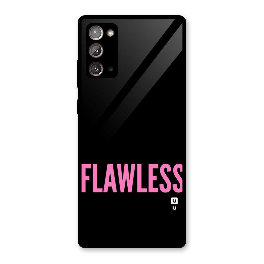 Flawless Pink Design Glass Back Case for Galaxy Note 20