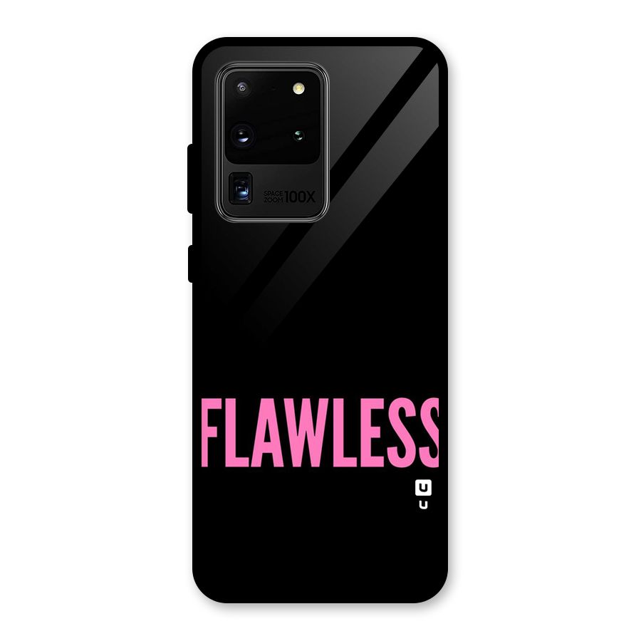 Flawless Pink Design Glass Back Case for Galaxy S20 Ultra