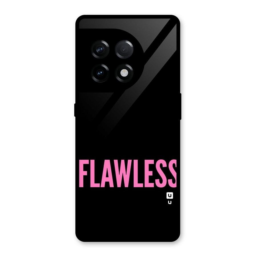 Flawless Pink Design Glass Back Case for OnePlus 11R