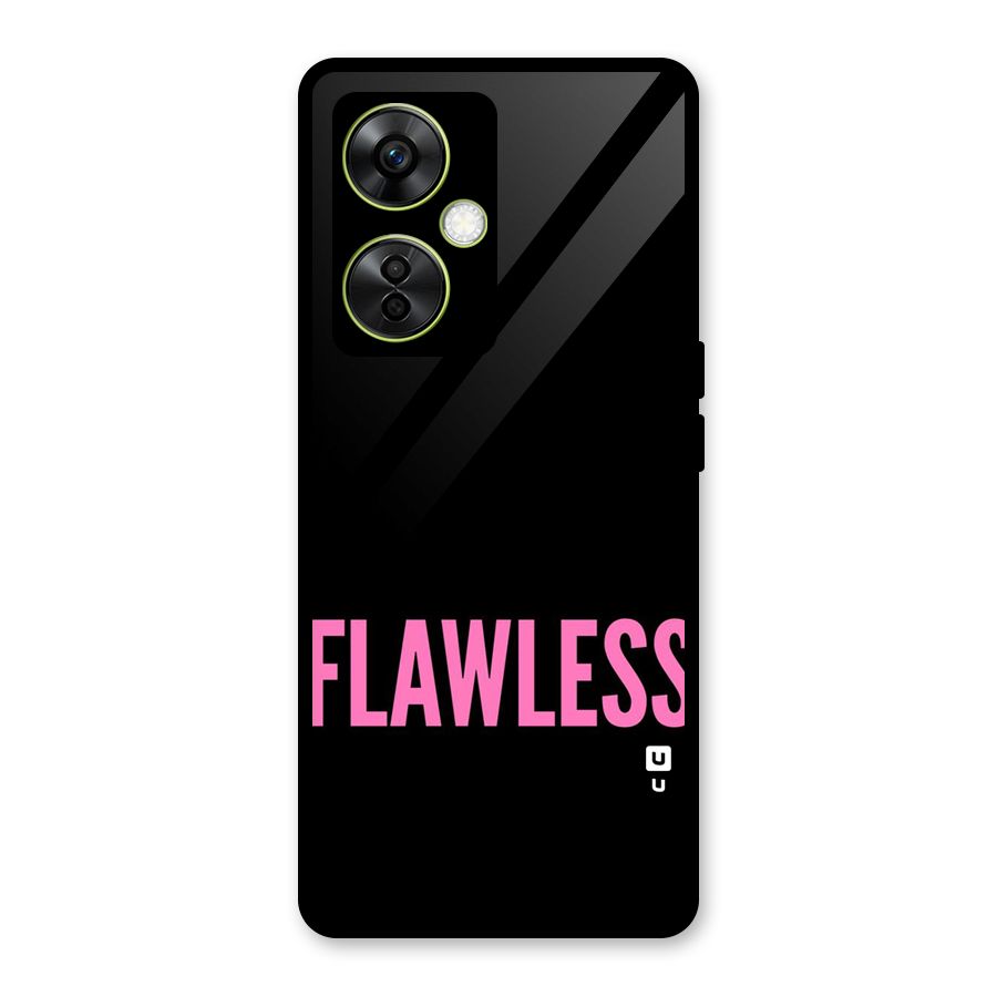 Flawless Pink Design Glass Back Case for OnePlus Nord CE 3 Lite