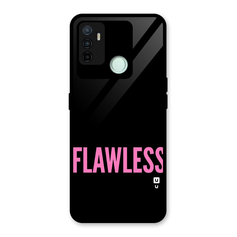 Flawless Pink Design Glass Back Case for Oppo A53