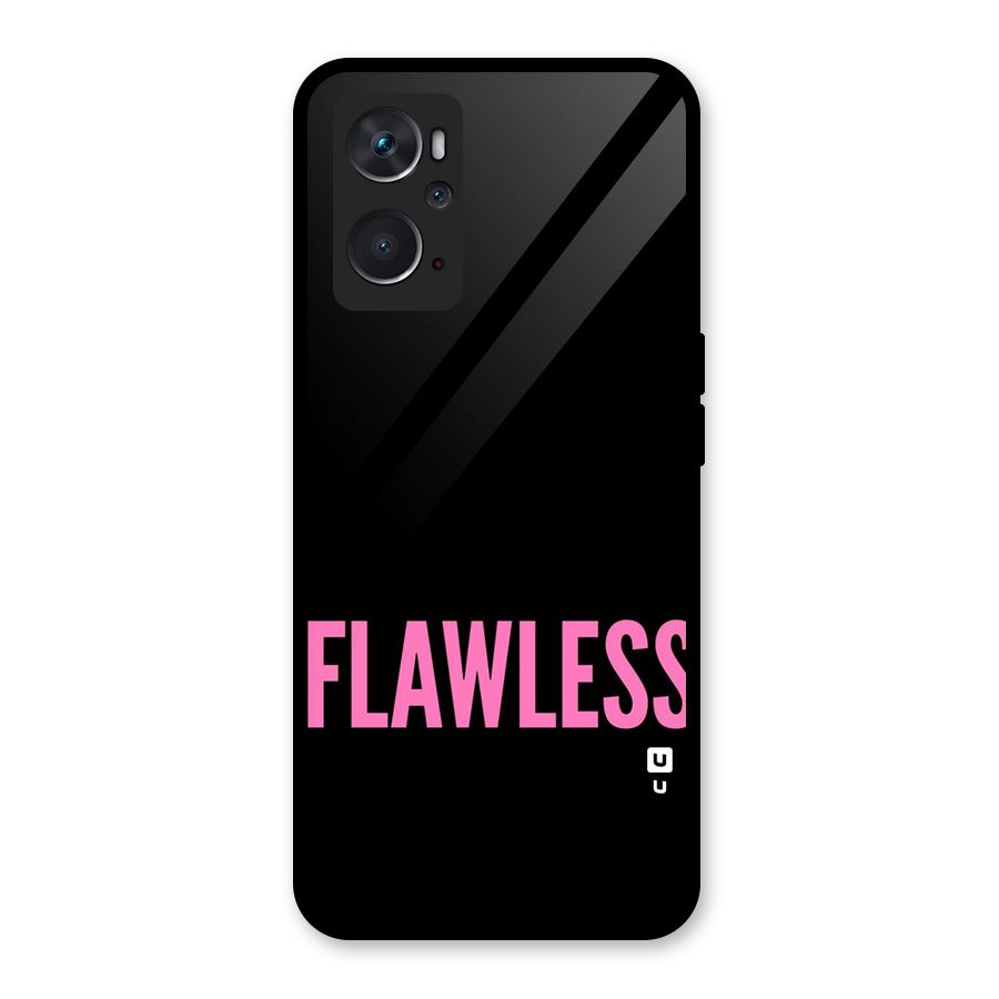 Flawless Pink Design Glass Back Case for Oppo K10 4G