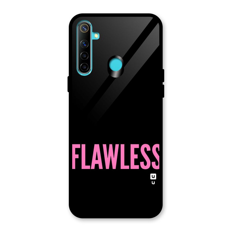 Flawless Pink Design Glass Back Case for Realme Narzo 10