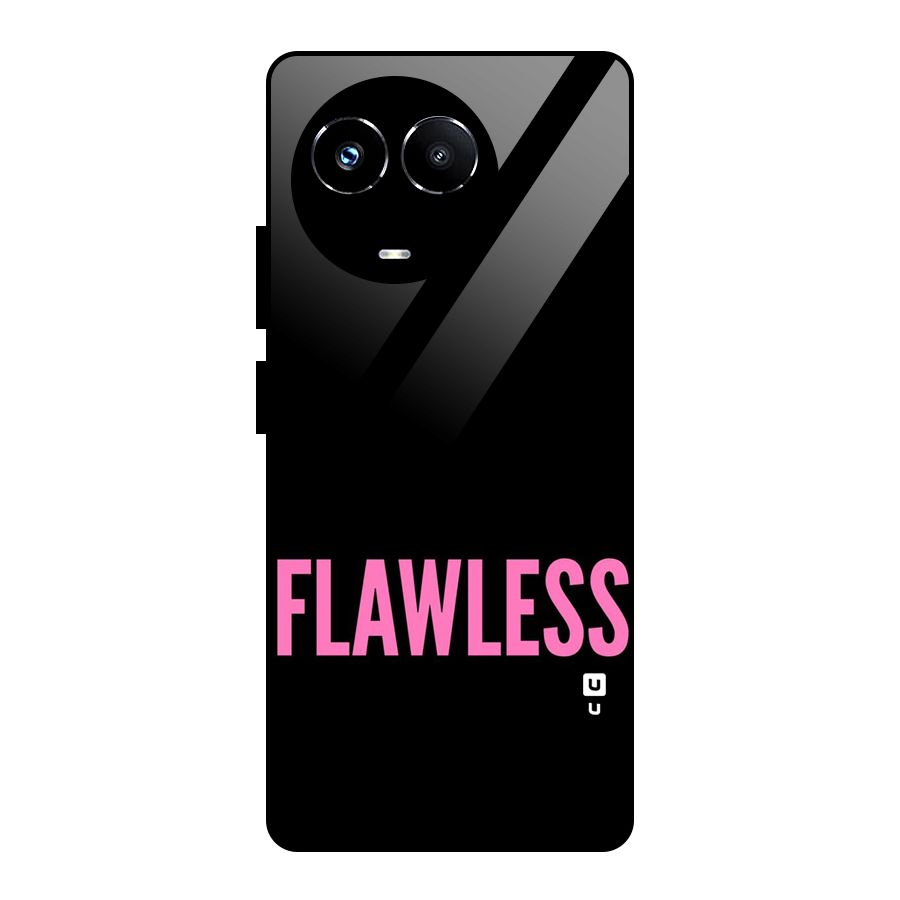 Flawless Pink Design Glass Back Case for Realme Narzo 60X