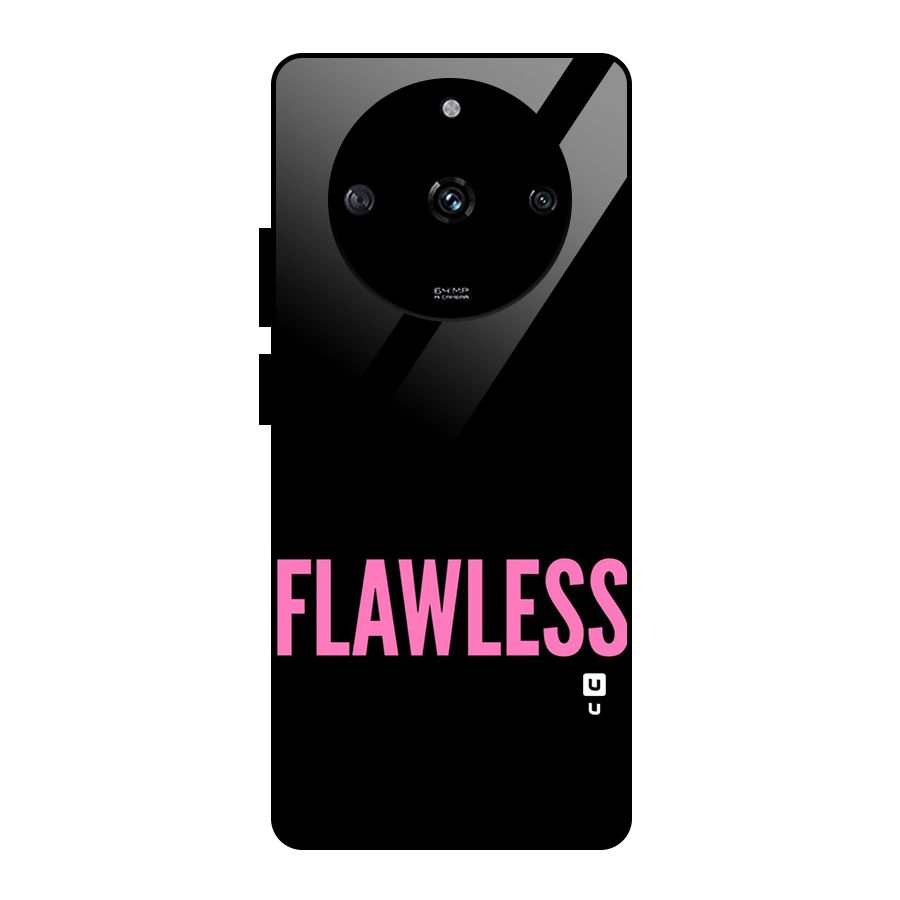 Flawless Pink Design Glass Back Case for Realme Narzo 60 5G