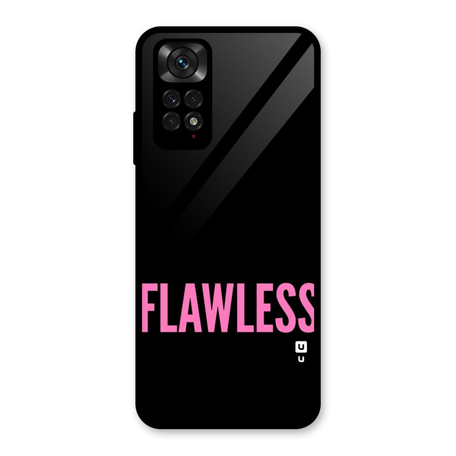Flawless Pink Design Glass Back Case for Redmi Note 11S