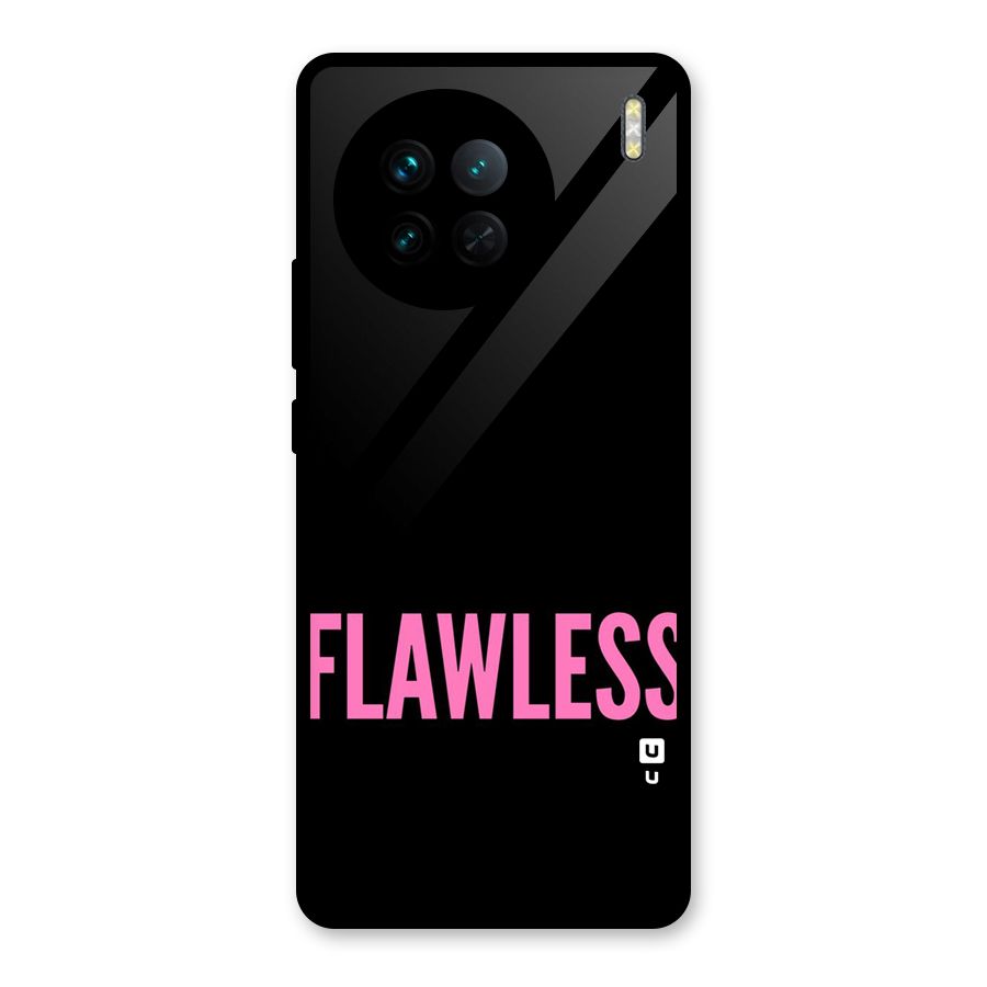 Flawless Pink Design Glass Back Case for Vivo X90