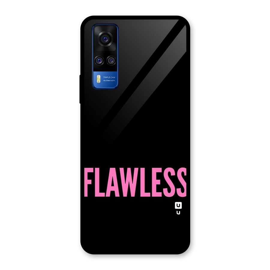Flawless Pink Design Glass Back Case for Vivo Y31