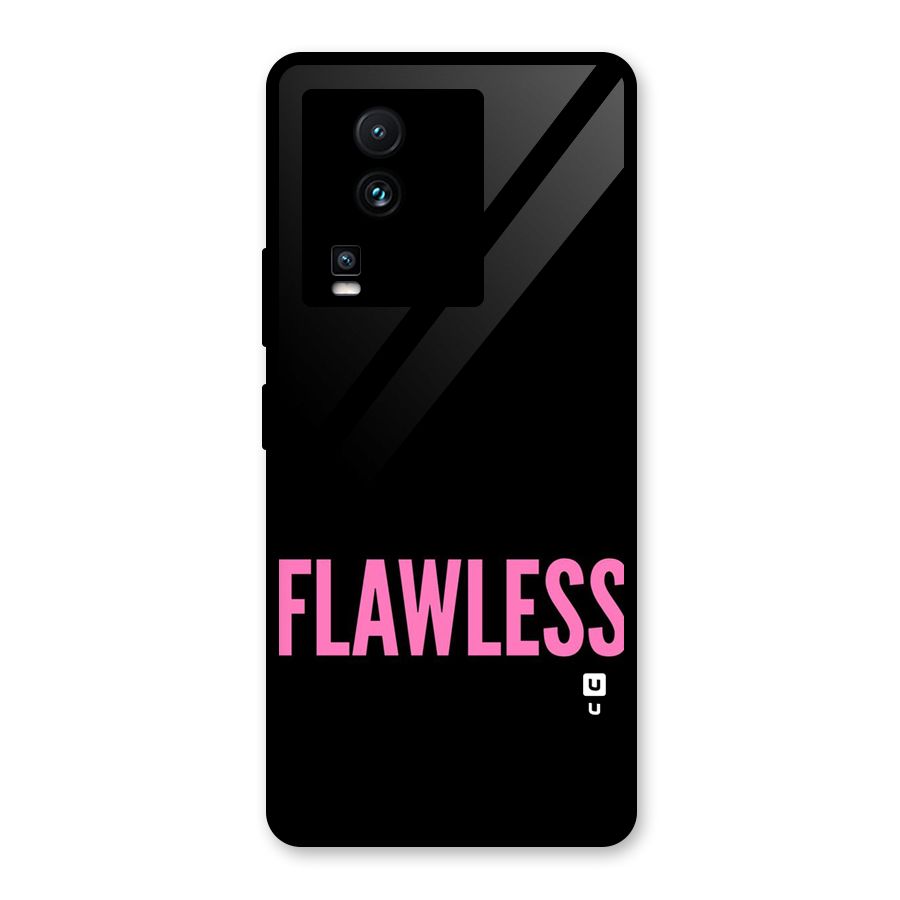 Flawless Pink Design Glass Back Case for Vivo iQOO Neo 7