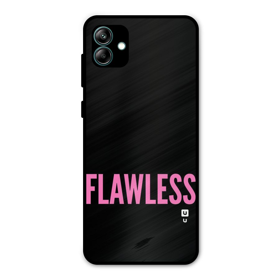 Flawless Pink Design Metal Back Case for Galaxy A04