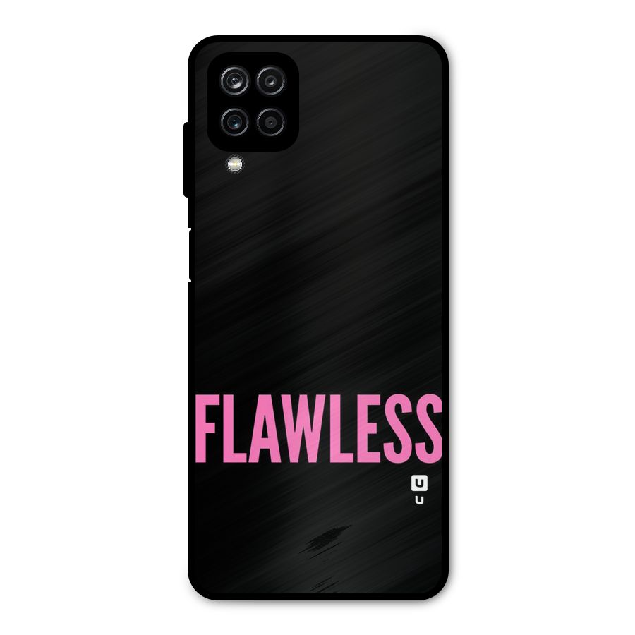 Flawless Pink Design Metal Back Case for Galaxy A12