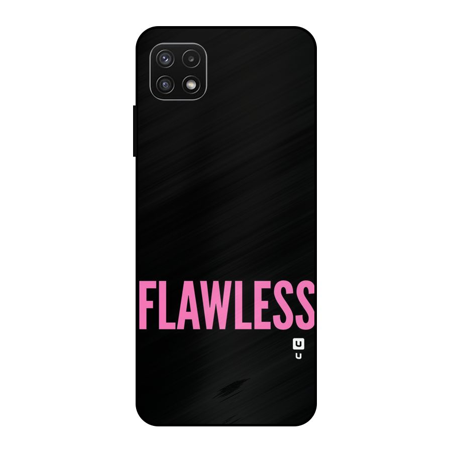 Flawless Pink Design Metal Back Case for Galaxy A22 5G