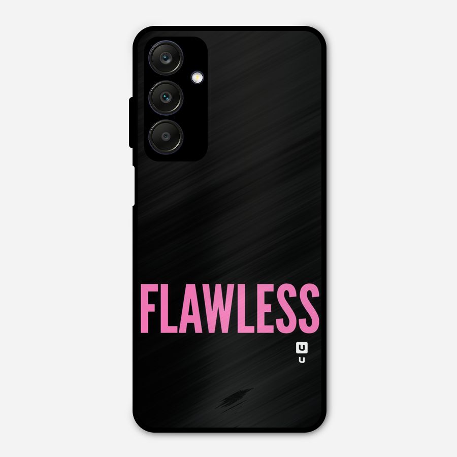 Flawless Pink Design Metal Back Case for Galaxy A25 5G