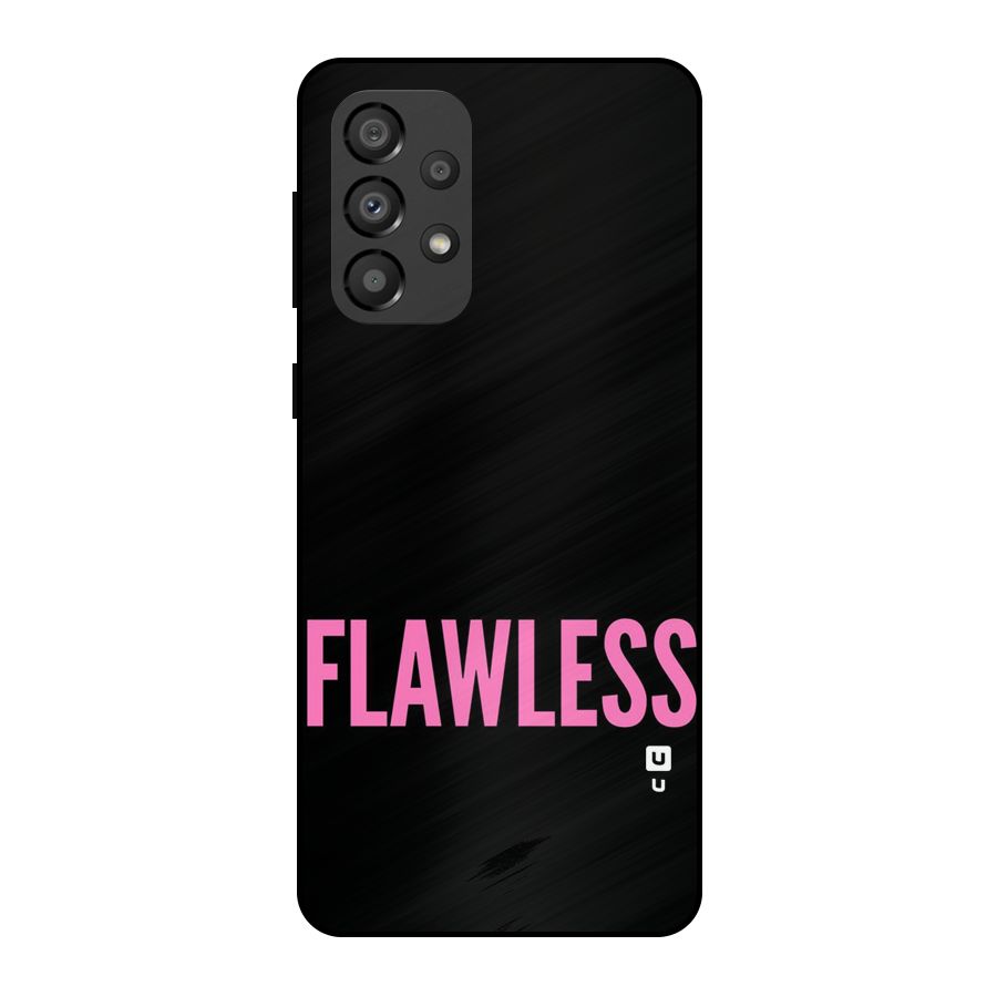 Flawless Pink Design Metal Back Case for Galaxy A33 5G