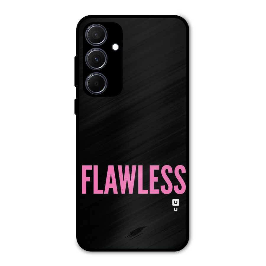 Flawless Pink Design Metal Back Case for Galaxy A35