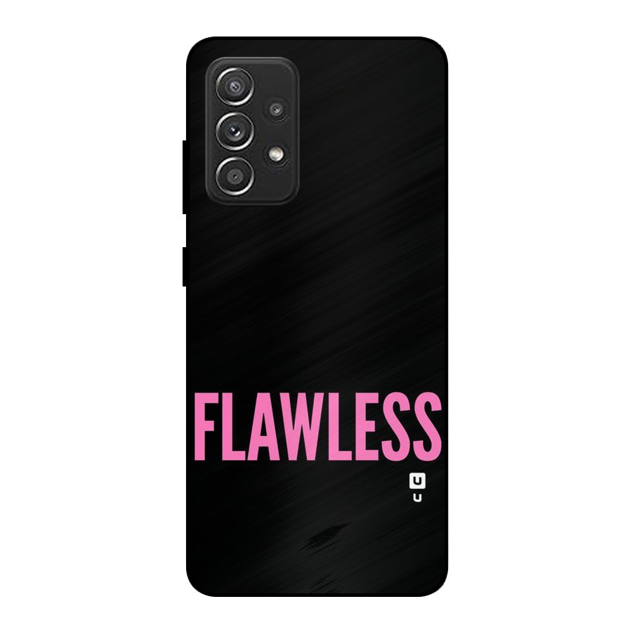 Flawless Pink Design Metal Back Case for Galaxy A52s 5G